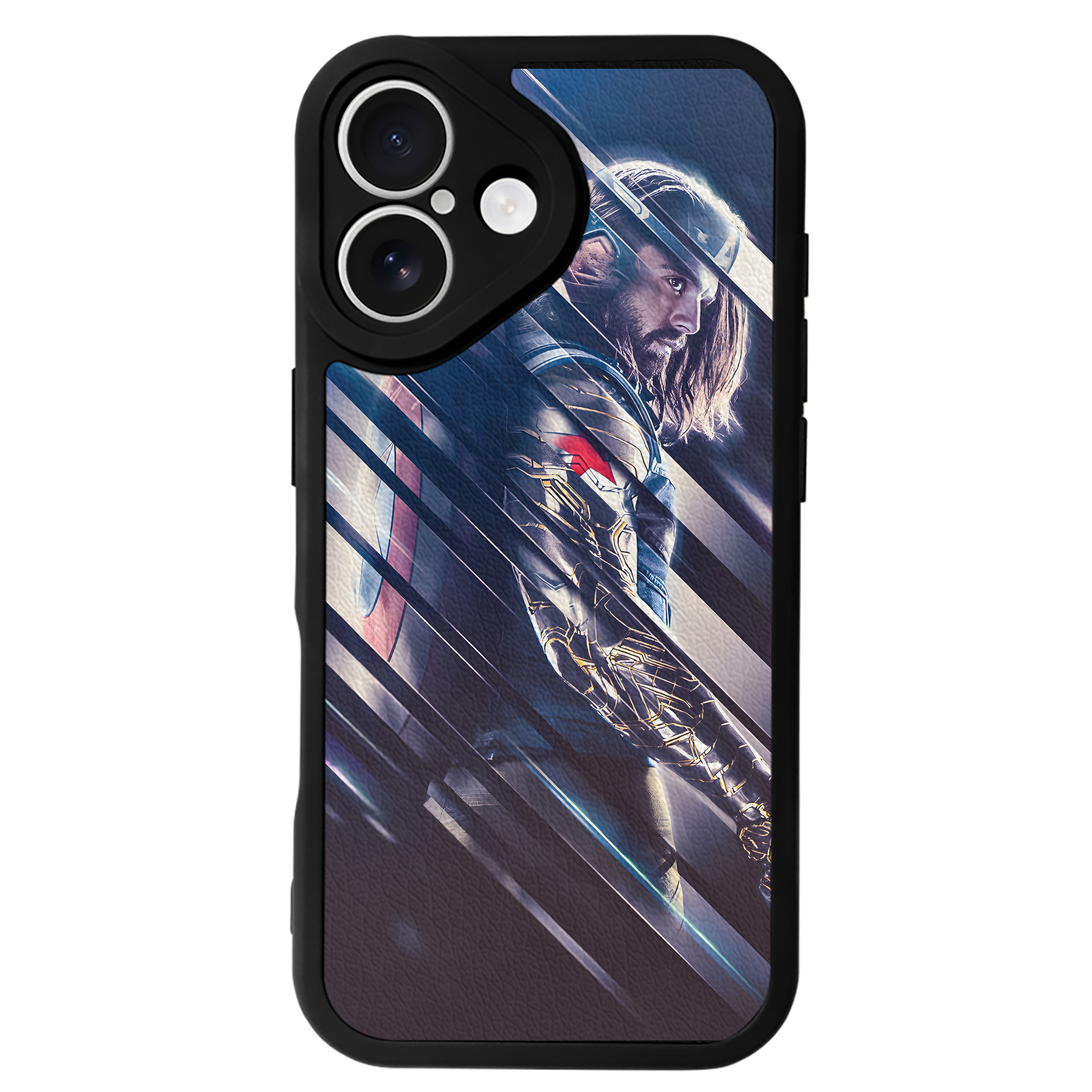 （画像用） アベンジャーズ The Avengers 【iPhone 16シリーズ対応】シリコンスマホケース（レザー調） 材質：シリコン